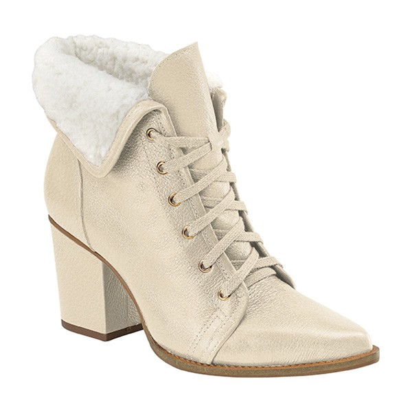 Couro Soft Creme + Pelo W Bege Claro