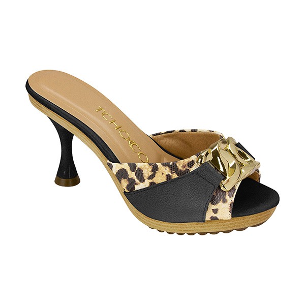 Couro Onça White + Couro Soft Preto