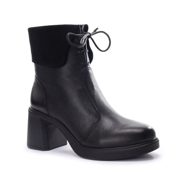 Couro Soft Preto + Couro Suede Preto