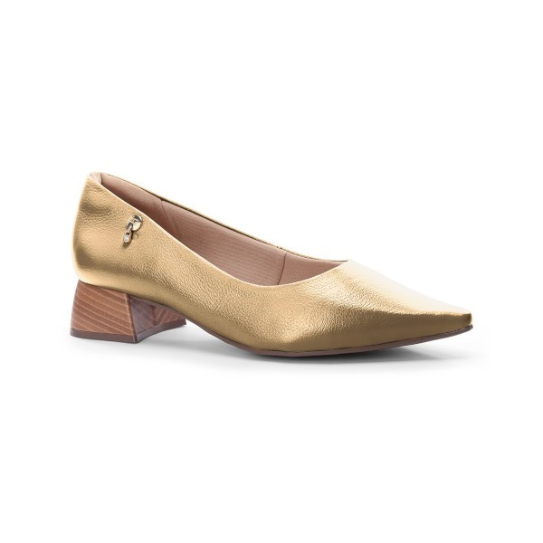 Couro Seda Ouro + Fachete Castanheira