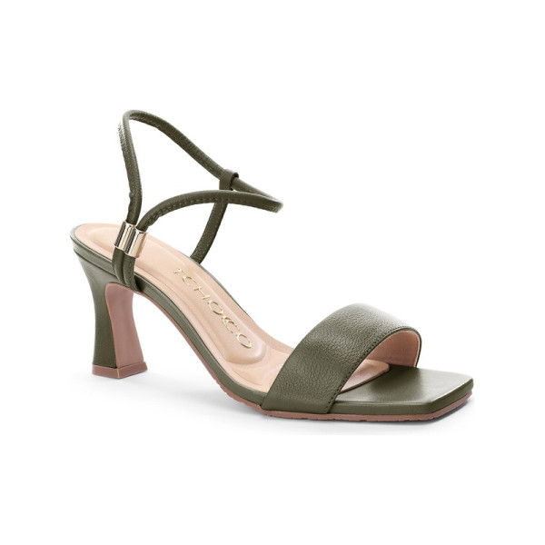 Sandália Couro Soft Oliva + Couro Soft Oliva