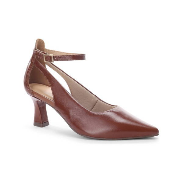 Scarpin Couro Caseina Telha + Couro Caseina Telha