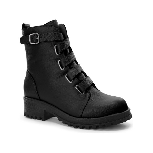 Bota Couro Soft Preto